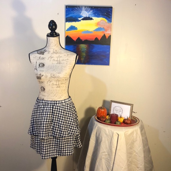 Madewell Dresses & Skirts - Madewell gingham tier mini skirt Sz L